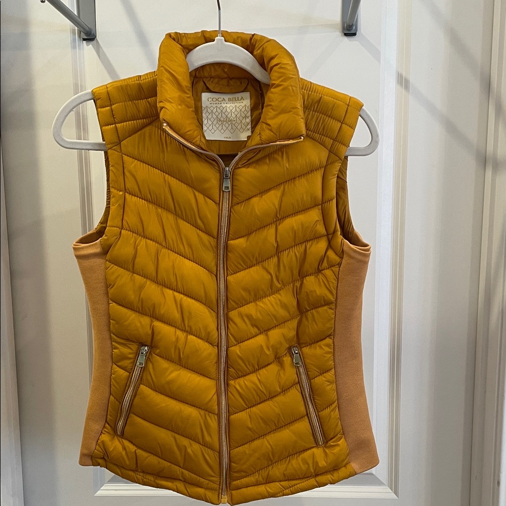 Women's Golden Quilted Vest